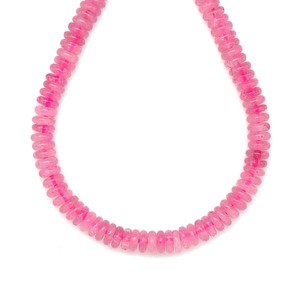 Rózsakvarc korong 6,5x2mm  ékszerkészítő alapanyag (füzér), Kellékek & szerszámok, Ásvány alapanyag, Ásványfüzér, , MESKA