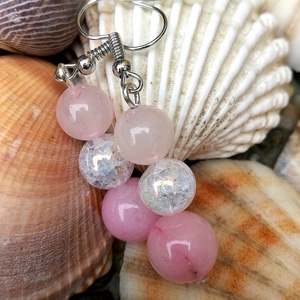 Cseresznyevirág jáspis ásványkarkötő aurakvarccal -  - Meska.hu