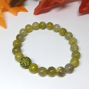 Sárga kvarc ásványkarkötő peridot színű shamballa gyönggyel - ékszer - karkötő - gyöngyös karkötő - Meska.hu Sárga kvarc ásványkarkötő peridot színű shamballa gyönggyel - ékszer - karkötő - gyöngyös karkötő - Meska.hu