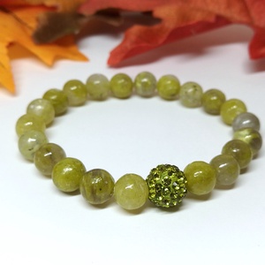 Sárga kvarc ásványkarkötő peridot színű shamballa gyönggyel - ékszer - karkötő - gyöngyös karkötő - Meska.hu Sárga kvarc ásványkarkötő peridot színű shamballa gyönggyel - ékszer - karkötő - gyöngyös karkötő - Meska.hu