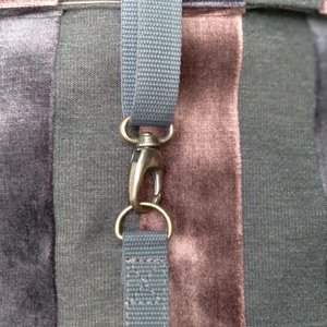 Csikos Bordó Szürke Kék textil vegán hátizsák - táska & tok - hátizsák - hátizsák - Meska.hu
