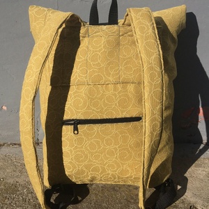 Retro textil vegán hátizsák  - táska & tok - hátizsák - hátizsák - Meska.hu