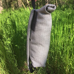 Textil vegán hátizsák  - táska & tok - hátizsák - roll top hátizsák - Meska.hu
