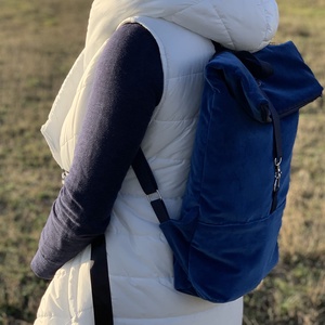 RE'A dizájn Azure rolltop hátizsák  M méret, Táska & Tok, Hátizsák, Roll top hátizsák, Varrás, MESKA