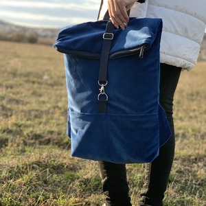 RE'A dizájn Azure rolltop hátizsák  M méret - táska & tok - hátizsák - roll top hátizsák - Meska.hu