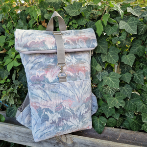 RE'A dizájn Pastell Oasis rolltop hátizsák  M méret, Táska & Tok, Hátizsák, Roll top hátizsák, Varrás, MESKA