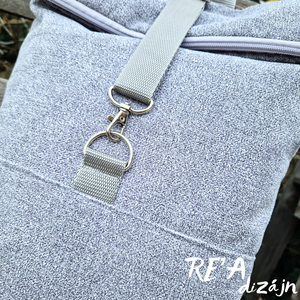 RE'A dizájn Cool Gray rolltop hátizsák  hosszú S méret - táska & tok - hátizsák - roll top hátizsák - Meska.hu