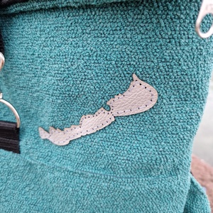 RE'A dizájn Türkiz Balaton rolltop hátizsák  M méret - táska & tok - hátizsák - roll top hátizsák - Meska.hu