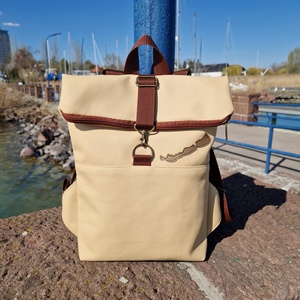 RE'A dizájn Balaton 1. rolltop hátizsák  S méret, Táska & Tok, Hátizsák, Roll top hátizsák, Varrás, MESKA