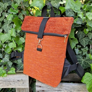RE'A dizájn Brick Wall rolltop hátizsák  S méret - táska & tok - hátizsák - roll top hátizsák - Meska.hu