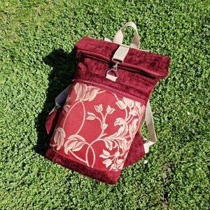 RE'A dizájn Renaissance Flowers 1. rolltop hátizsák - M méret - táska & tok - hátizsák - roll top hátizsák - Meska.hu