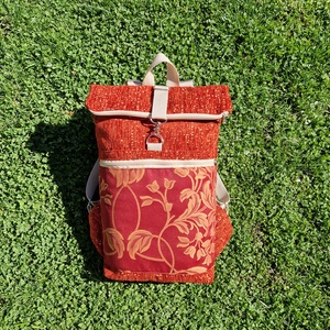 RE'A dizájn Renaissance Flowers 2. rolltop hátizsák - M méret - táska & tok - hátizsák - roll top hátizsák - Meska.hu