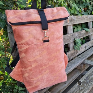 Full Balaton  fakó rózsaszín rolltop hátizsák - L méret, Táska & Tok, Hátizsák, Roll top hátizsák, Varrás, MESKA