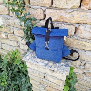 RE'A dizájn Enamel Blue rolltop hátizsák  XXS méret, Táska & Tok, Hátizsák, Roll top hátizsák, Varrás, MESKA