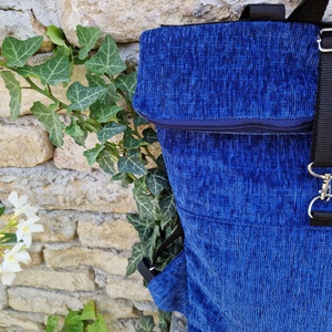 RE'A dizájn Sparkling Blue rolltop hátizsák  M méret - táska & tok - hátizsák - roll top hátizsák - Meska.hu