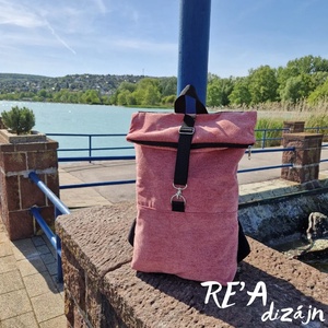 RE'A dizájn Coral rolltop hátizsák  M méret - táska & tok - hátizsák - roll top hátizsák - Meska.hu