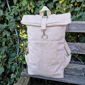 RE'A dizájn Sea Sand rolltop hátizsák  M/L közötti méret, Táska & Tok, Hátizsák, Roll top hátizsák, Varrás, MESKA