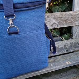 RE'A dizájn Blue Eyes rolltop hátizsák  S méret - táska & tok - hátizsák - roll top hátizsák - Meska.hu