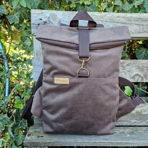 RE'A dizájn Oak Brown rolltop hátizsák  S méret, Táska & Tok, Hátizsák, Roll top hátizsák, Varrás, MESKA