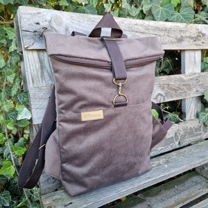 RE'A dizájn Oak Brown rolltop hátizsák  S méret - táska & tok - hátizsák - roll top hátizsák - Meska.hu