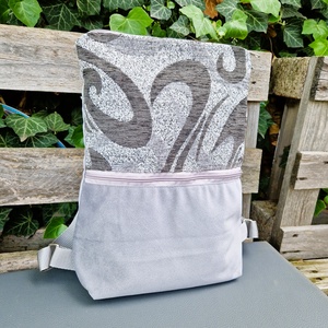 RE'A dizájn Gray Waves trapéz hátizsák, Táska & Tok, Hátizsák, Roll top hátizsák, Varrás, MESKA