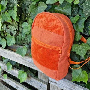 RE'A dizájn Orange Flowers hátizsák, Táska & Tok, Hátizsák, Hátizsák, Varrás, MESKA