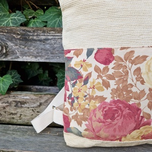 RE'A dizájn Soft Roses - pink hátizsák - táska & tok - hátizsák - hátizsák - Meska.hu