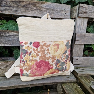 RE'A dizájn Soft Roses - pink hátizsák - táska & tok - hátizsák - hátizsák - Meska.hu