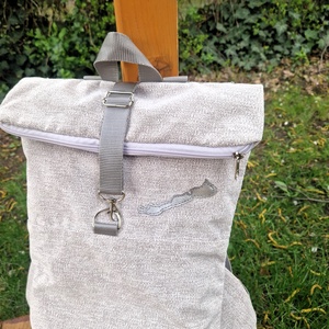RE'A dizájn Szürke Balaton rolltop hátizsák � M méret - táska & tok - hátizsák - roll top hátizsák - Meska.hu