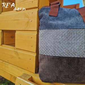 RE'A dizájn Rustic Coffee crossbody táska - táska & tok - kézitáska & válltáska - vállon átvethető táska - Meska.hu
