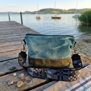 RE'A dizájn Zöld Balaton maxi crossbody - Meska.hu