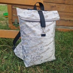 RE'A dizájn Ezüst Full Balaton rolltop hátizsák � M méret - táska & tok - hátizsák - roll top hátizsák - Meska.hu