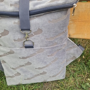 RE'A dizájn Szürke Full Balaton rolltop hátizsák � S méret - táska & tok - hátizsák - roll top hátizsák - Meska.hu