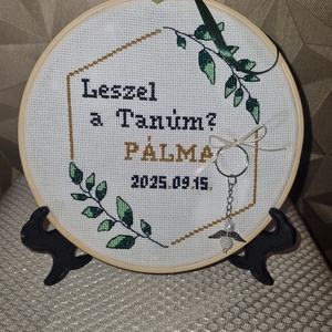 Tanú/koszorúslány felkérő, Esküvő, Meghívó & Kártya, Tanú felkérő, Hímzés, MESKA