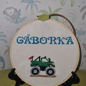Névtábla, Otthon & Életmód, Babaszoba, gyerekszoba, Gyerek névtábla, Hímzés, MESKA