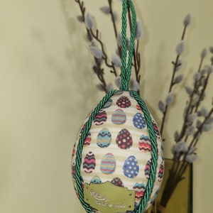 Húsvéti tojásdísz - otthon & életmód - dekoráció - fali és függő dekoráció - függődísz - Meska.hu