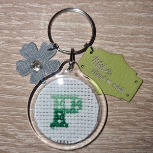 Monogramos kulcstartó - táska & tok - kulcstartó & táskadísz - kulcstartó - Meska.hu