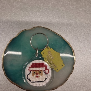 Mikulás kulcstartó, Táska & Tok, Kulcstartó & Táskadísz, Kulcstartó, Hímzés, MESKA