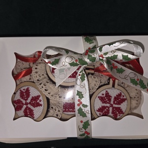 Karácsonyfadísz szett - karácsony - karácsonyi lakásdekoráció - karácsonyfadíszek - Meska.hu