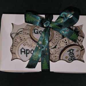 Karácsonyfadísz szett - karácsony - karácsonyi lakásdekoráció - karácsonyfadíszek - Meska.hu