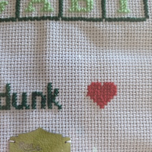 Scrabble kép - művészet - textilkép - keresztszemes - Meska.hu