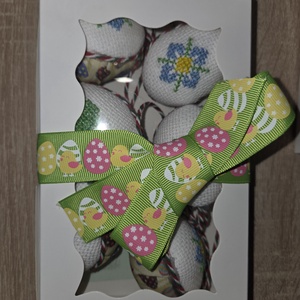 Húsvéti tojás szett - ünnepi díszek, dekorációk - húsvéti díszek és dekorációk - húsvéti tojás, hímestojás - Meska.hu