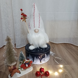 Karácsonyi manó  - karácsony - karácsonyi lakásdekoráció - karácsonyi manók, figurák - Meska.hu