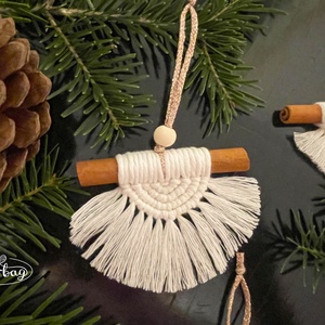  Karácsonyi díszek, Karácsony, Karácsonyi lakásdekoráció, Karácsonyfadíszek, Csomózás, MESKA