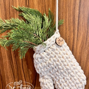  Karácsonyi ajtó dísz- kesztyű - Meska.hu