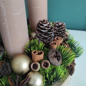 Karácsonyi illatvarázs adventi asztaldísz - karácsony - adventi díszek - adventi asztaldísz - Meska.hu