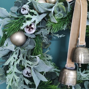 Karácsonyi ajtódísz haranggal - karácsony - adventi díszek - adventi ajtódísz - Meska.hu