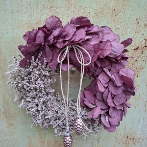 Eukaliptuszos karácsonyi ajtódísz - karácsony - karácsonyi lakásdekoráció - karácsonyi ajtódíszek - Meska.hu