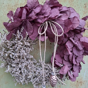 Eukaliptuszos karácsonyi ajtódísz, Karácsony, Karácsonyi lakásdekoráció, Karácsonyi ajtódíszek, , MESKA