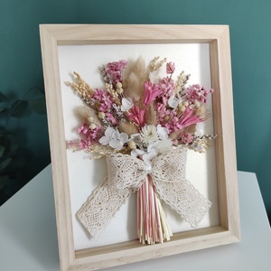 Szárazvirágos képkeret - otthon & életmód - dekoráció - kép & falikép - képkeret - Meska.hu